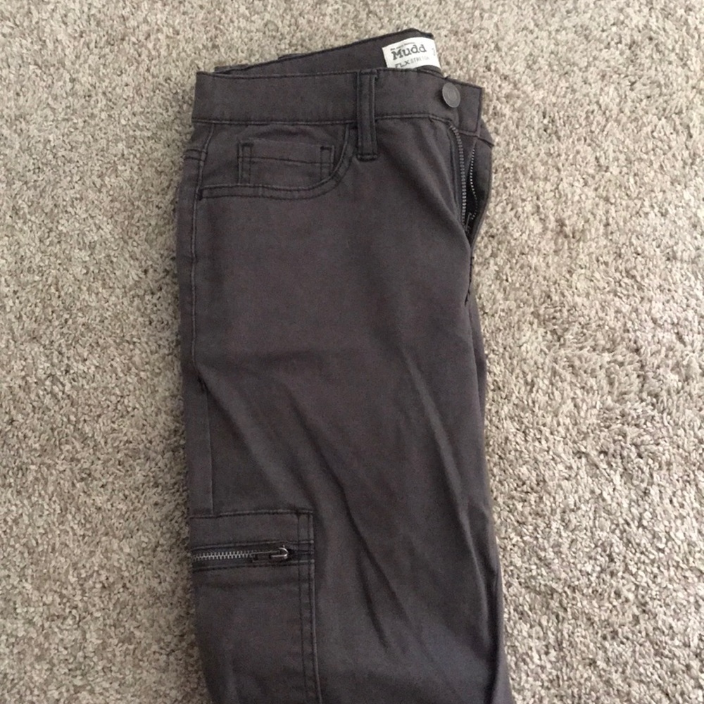 Mudd Cargo Grey Pants